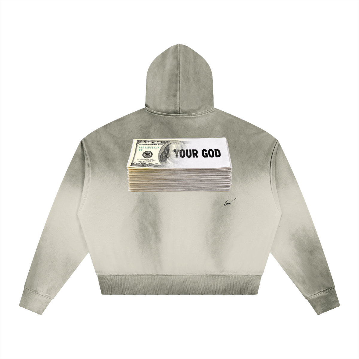 LUKE’S PRINTED MONEY HOODIE