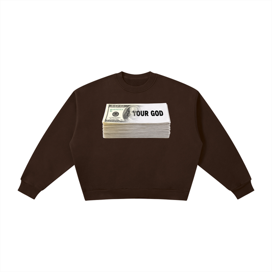PRINTED MONEY SWEATER